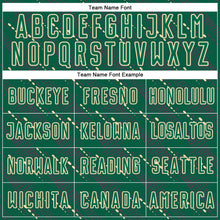 Load image into Gallery viewer, Custom Kelly Green Cream Slant Lines Sports Sublimation Soccer Uniform Jersey
