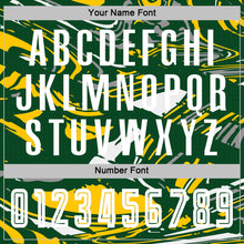 Load image into Gallery viewer, Custom Figure White Green-Yellow Fluid Art Splash Sublimation Soccer Uniform Jersey

