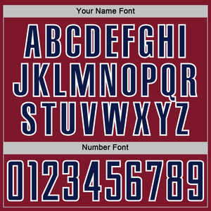 Custom Navy Crimson-White Geometric Shape Sublimation Soccer Uniform Jersey