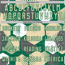 Charger l&#39;image dans la galerie, Custom Kelly Green Cream-White Geometric Shape Sublimation Soccer Uniform Jersey
