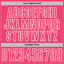 Load image into Gallery viewer, Custom Kelly Green Neon Pink-White Geometric Shape Sublimation Soccer Uniform Jersey
