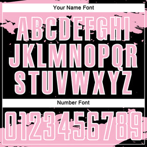 Custom Black Light Pink-White Abstract Fragment Art Sublimation Soccer Uniform Jersey