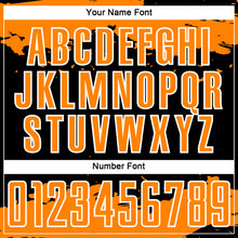 Load image into Gallery viewer, Custom Black Bay Orange-White Abstract Fragment Art Sublimation Soccer Uniform Jersey
