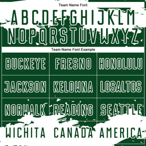 Custom Green White Abstract Fragment Art Sublimation Soccer Uniform Jersey