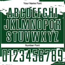 Load image into Gallery viewer, Custom Green White Abstract Fragment Art Sublimation Soccer Uniform Jersey
