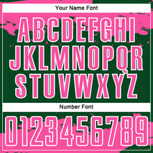 Load image into Gallery viewer, Custom Green Pink-White Abstract Fragment Art Sublimation Soccer Uniform Jersey

