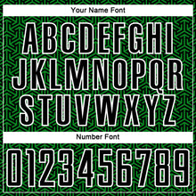 Load image into Gallery viewer, Custom Black Grass Green-White Geometric Arrow Sublimation Soccer Uniform Jersey
