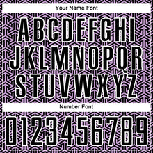 Load image into Gallery viewer, Custom Black Light Purple-White Geometric Arrow Sublimation Soccer Uniform Jersey
