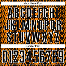 Load image into Gallery viewer, Custom Black Bay Orange-White Geometric Arrow Sublimation Soccer Uniform Jersey
