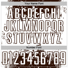 Load image into Gallery viewer, Custom Brown White Abstract Splatter Grunge Art Sports Sublimation Soccer Uniform Jersey
