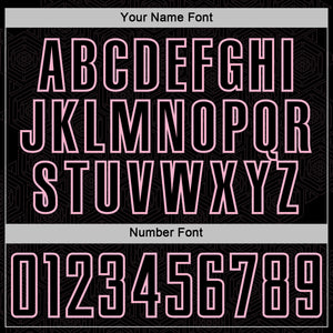 Custom Black Light Pink Geometric Shape Sports Sublimation Soccer Uniform Jersey