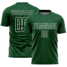 Загрузить изображение в средство просмотра галереи, Custom Green White Geometric Shape Sports Sublimation Soccer Uniform Jersey
