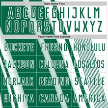 Laden Sie das Bild in den Galerie-Viewer, Custom White Kelly Green Lines Sports Sublimation Soccer Uniform Jersey
