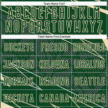 Load image into Gallery viewer, Custom Green Cream Lines Sports Sublimation Soccer Uniform Jersey
