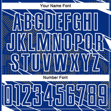 Load image into Gallery viewer, Custom Royal White Lines Sports Sublimation Soccer Uniform Jersey
