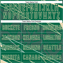Charger l&#39;image dans la galerie, Custom Kelly Green Cream Lines Sports Sublimation Soccer Uniform Jersey
