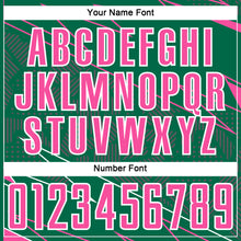 Load image into Gallery viewer, Custom Kelly Green Pink-White Lines Sports Sublimation Soccer Uniform Jersey
