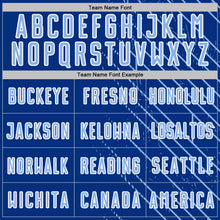 Charger l'image dans la galerie, Custom Royal Light Blue-White Lines Sports Sublimation Soccer Uniform Jersey
