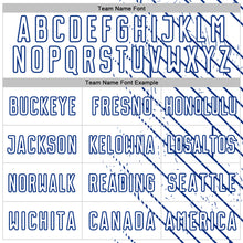 Load image into Gallery viewer, Custom White Royal Lines Sports Sublimation Soccer Uniform Jersey
