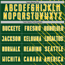 Load image into Gallery viewer, Custom Green Yellow-White Lines Sports Sublimation Soccer Uniform Jersey
