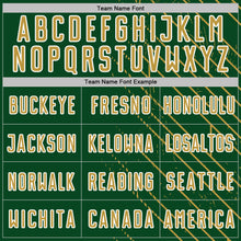 Load image into Gallery viewer, Custom Green Old Gold-White Lines Sports Sublimation Soccer Uniform Jersey
