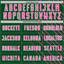 Load image into Gallery viewer, Custom Green Pink-White Lines Sports Sublimation Soccer Uniform Jersey
