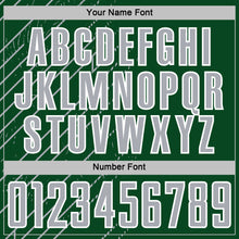 Load image into Gallery viewer, Custom Green Gray-White Lines Sports Sublimation Soccer Uniform Jersey
