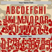 Laden Sie das Bild in den Galerie-Viewer, Custom Red Cream Animal Leopard Print Sports Sublimation Soccer Uniform Jersey
