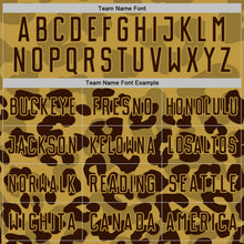 Charger l'image dans la galerie, Custom Brown Old Gold Animal Leopard Print Sports Sublimation Soccer Uniform Jersey
