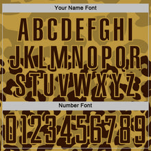 Charger l'image dans la galerie, Custom Brown Old Gold Animal Leopard Print Sports Sublimation Soccer Uniform Jersey
