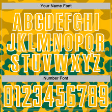 Load image into Gallery viewer, Custom Kelly Green Gold-White Animal Leopard Print Sports Sublimation Soccer Uniform Jersey
