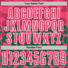 Load image into Gallery viewer, Custom Kelly Green Neon Pink-White Animal Leopard Print Sports Sublimation Soccer Uniform Jersey
