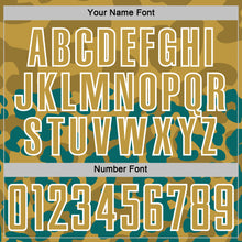 Загрузить изображение в средство просмотра галереи, Custom Teal Old Gold-White Animal Leopard Print Sports Sublimation Soccer Uniform Jersey
