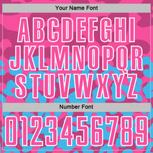 Load image into Gallery viewer, Custom Sky Blue Pink-White Animal Leopard Print Sports Sublimation Soccer Uniform Jersey
