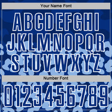 Load image into Gallery viewer, Custom Light Blue Royal-White Animal Leopard Print Sports Sublimation Soccer Uniform Jersey
