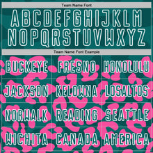 Charger l'image dans la galerie, Custom Pink Teal-White Animal Leopard Print Sports Sublimation Soccer Uniform Jersey
