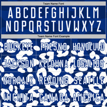 Load image into Gallery viewer, Custom White Royal Animal Leopard Print Sports Sublimation Soccer Uniform Jersey
