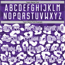 Load image into Gallery viewer, Custom White Purple Animal Leopard Print Sports Sublimation Soccer Uniform Jersey
