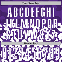 Load image into Gallery viewer, Custom White Purple Animal Leopard Print Sports Sublimation Soccer Uniform Jersey
