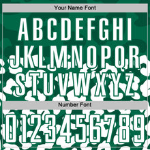 Charger l'image dans la galerie, Custom White Kelly Green Animal Leopard Print Sports Sublimation Soccer Uniform Jersey
