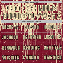 Load image into Gallery viewer, Custom Crimson Cream-Black Dripping Splatte Pattern Sports Sublimation Soccer Uniform Jersey
