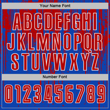 Загрузить изображение в средство просмотра галереи, Custom Thunder Blue Red-White Dripping Splatte Pattern Sports Sublimation Soccer Uniform Jersey
