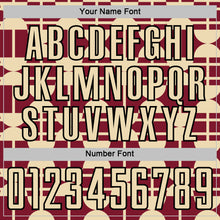 Load image into Gallery viewer, Custom Crimson Cream-Black Geometric Shapes Sports Sublimation Soccer Uniform Jersey
