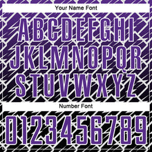 Laden Sie das Bild in den Galerie-Viewer, Custom Purple Black-White Lightning Sports Sublimation Soccer Uniform Jersey
