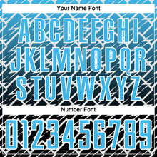 Загрузить изображение в средство просмотра галереи, Custom Sky Blue Black-White Lightning Sports Sublimation Soccer Uniform Jersey
