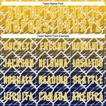 Laden Sie das Bild in den Galerie-Viewer, Custom Gold Navy-White Lightning Sports Sublimation Soccer Uniform Jersey
