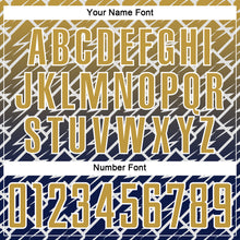 Load image into Gallery viewer, Custom Old Gold Navy-White Lightning Sports Sublimation Soccer Uniform Jersey
