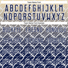 Load image into Gallery viewer, Custom Cream Navy-White Lightning Sports Sublimation Soccer Uniform Jersey
