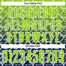 Laden Sie das Bild in den Galerie-Viewer, Custom Neon Green Navy-White Lightning Sports Sublimation Soccer Uniform Jersey

