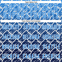 Load image into Gallery viewer, Custom Powder Blue Navy-White Lightning Sports Sublimation Soccer Uniform Jersey
